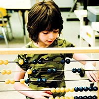 a child in a Chicago elementary school